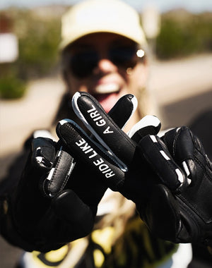 Eudoxie Jody Beth Ladies Motorcycle Gloves with Knuckle Armour - Salt Flats Clothing