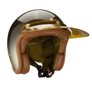 Hedon Hedonist ECE 06 Open Face Motorcycle Helmet - Polvo - Salt Flats Clothing