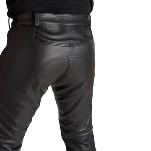 Pando Moto Katana Slim Men's Leather Trouser - Black - Salt Flats Clothing