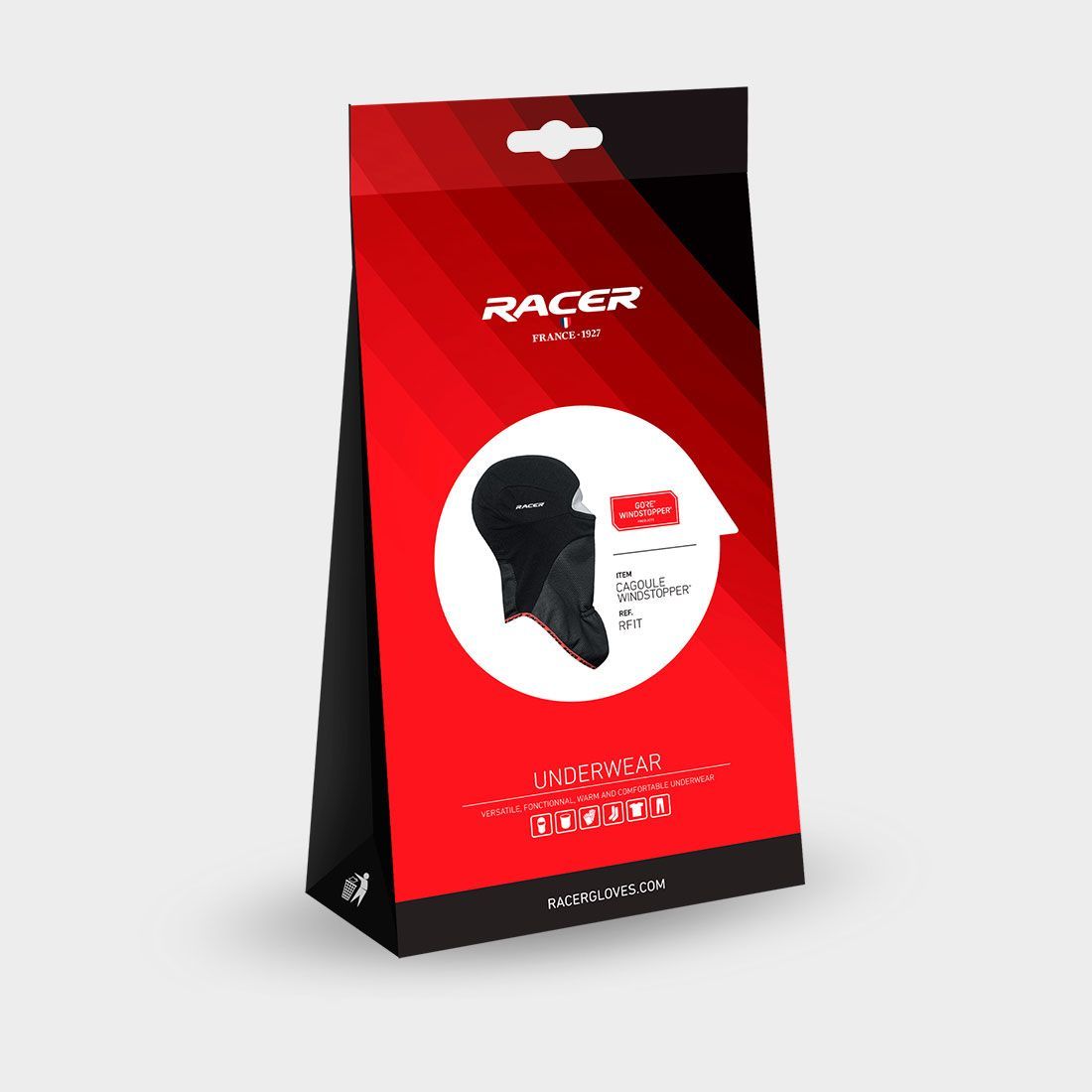 Racer Gloves RFit Gore Windstopper Balaclava - Salt Flats Clothing