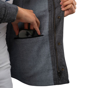 Rokker Boston Rider Ladies Shirt - Grey - Salt Flats Clothing