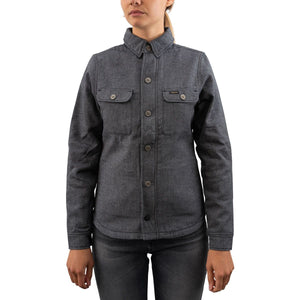 Rokker Boston Rider Ladies Shirt - Grey - Salt Flats Clothing