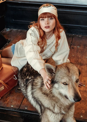 Wildust Sisters Escape Oversized Sweatshirt - Ecru - Salt Flats Clothing