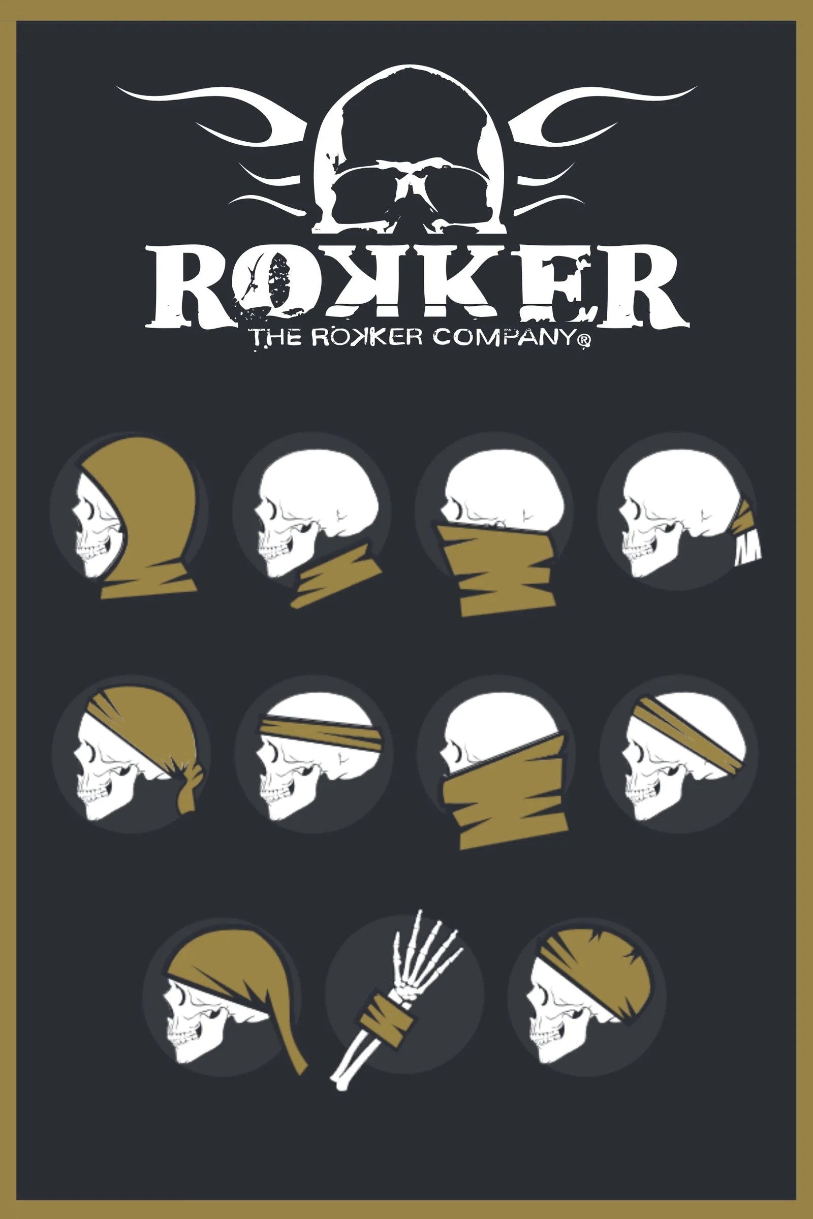 Rokker Neck Tube RKK Spark Plug - Salt Flats Clothing