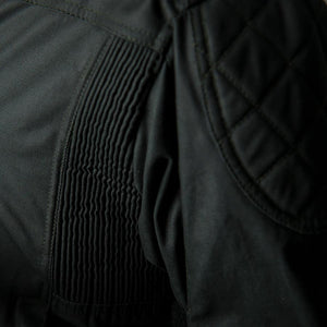 ByCity Mens Belfast Green Waxed Cotton Motorcycle Jacket