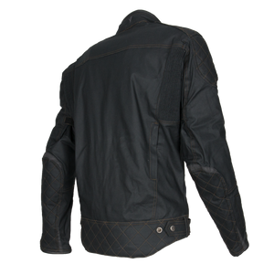 ByCity Mens Belfast Black Waxed Cotton Jacket