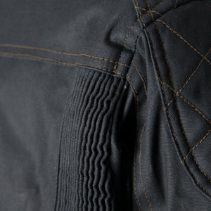 ByCity Mens Belfast Black Waxed Cotton Jacket