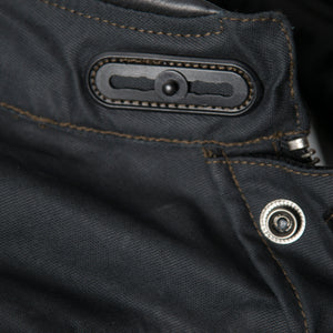 ByCity Mens Belfast Black Waxed Cotton Jacket