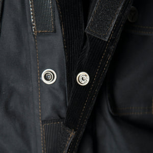 ByCity Mens Belfast Black Waxed Cotton Jacket