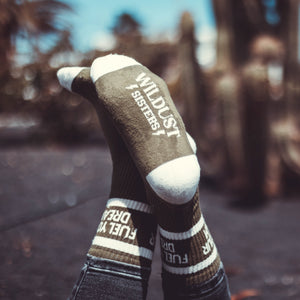 Wildust Sisters Fuel your Dream Ladies Socks - Salt Flats Clothing