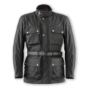 Garibaldi Heritage 1972 Black Wax Cotton Look Mens Jacket CE - Salt Flats Clothing