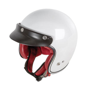 Garibaldi G02X Open Face Vintage Helmet - Pearl White