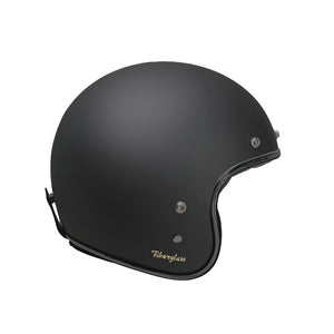 Garibaldi G02X Open Face Vintage Helmet - Matte Black