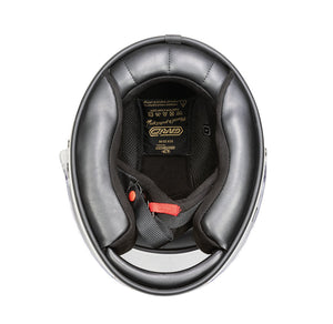 Garibaldi G07X Full Face Vintage Helmet - Graphics Matt Black - Salt Flats Clothing