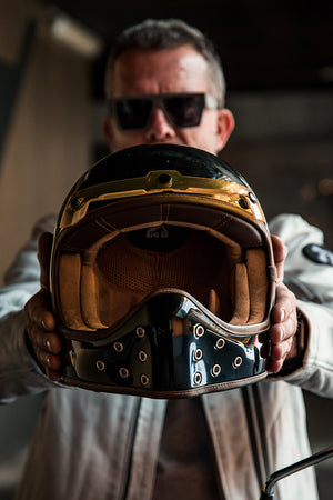 ByCity The Rock Full Face Helmet - Gloss Black R22.06 - Salt Flats Clothing