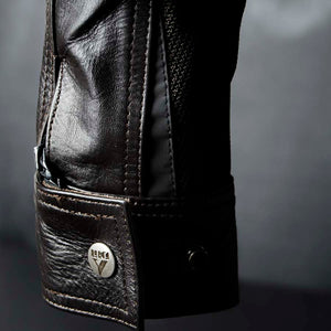 By City - By City Ladies Sahara Venty II Mesh Leather Jacket Brown - Ladies Jackets - Salt Flats Clothing