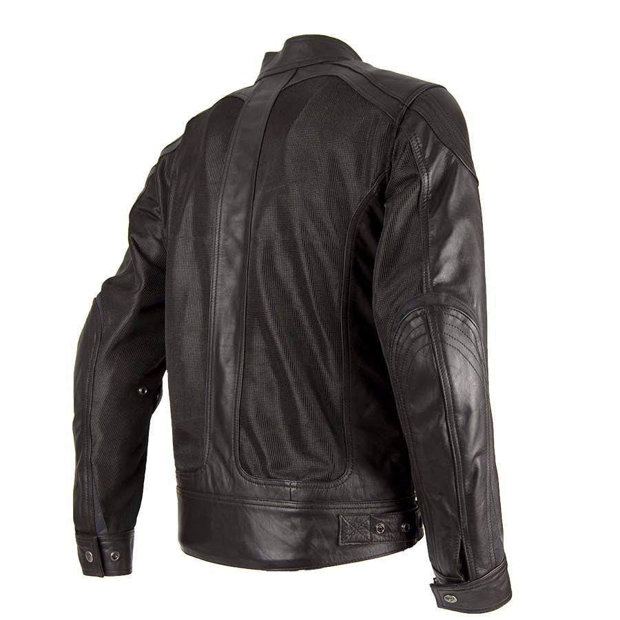 By City - By City Men's Sahara Venty II Mesh Leather Jacket Brown - Men's Jackets - Salt Flats Clothing