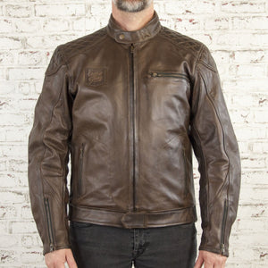 Age of Glory - Age of Glory Rogue Brown Leather Jacket - Men's Jackets - Salt Flats Clothing