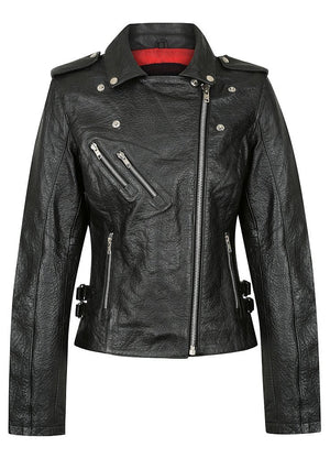 Black Arrow - Black Arrow Ladies Gypsy Perfecto Leather Jacket - Ladies Jackets - Salt Flats Clothing