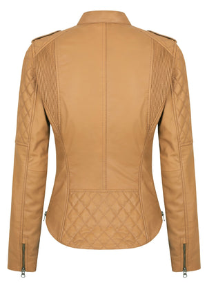 Black Arrow - Black Arrow Ladies Liberty Wheels 2.0 Leather Jacket - Ladies Jackets - Salt Flats Clothing