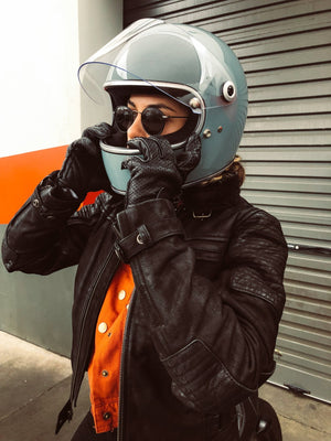 Black Arrow - Black Arrow Ladies Night Hawk Buffalo Leather Jacket - Ladies Jackets - Salt Flats Clothing