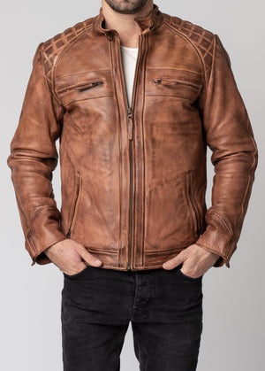 Blackbird - Blackbird Men's Pembrey Leather Jacket - Men's Jackets - Salt Flats Clothing