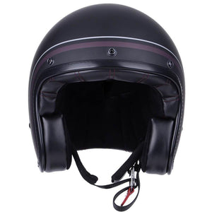 By City - By City Two Strokes Matte Black Open Face Jet Helmet - Helmets - Salt Flats Clothing