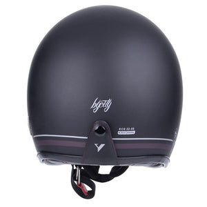 By City - By City Two Strokes Matte Black Open Face Jet Helmet - Helmets - Salt Flats Clothing