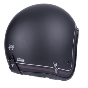 By City - By City Two Strokes Matte Black Open Face Jet Helmet - Helmets - Salt Flats Clothing
