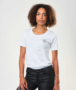 Eudoxie - Eudoxie Ride Like A Girl White T'Shirt - T-Shirts - Salt Flats Clothing