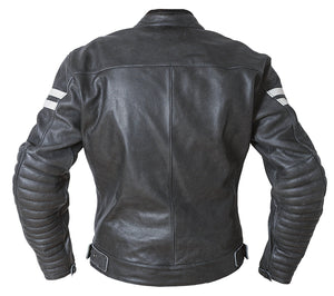 Garibaldi - Garibaldi Moka Racer Vintage Black Leather Ladies Jacket - Ladies Jackets - Salt Flats Clothing