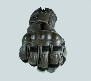 Garibaldi - Garibaldi Smoke Vintage Cafe Racer Style Motorcycle Gloves - Gloves - Salt Flats Clothing