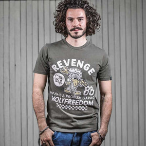 Holy Freedom Revenge Green Short Sleeve T'Shirt - Salt Flats Clothing