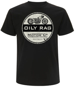 Oily Rag Clothing - Oily Rag Clothing Black Label Motor Co T'Shirt - T-Shirts - Salt Flats Clothing