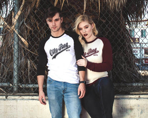 Oily Rag Clothing - Oily Rag Clothing Moto Raglan 3/4 Length Sleeve T'Shirt - T-Shirts - Salt Flats Clothing