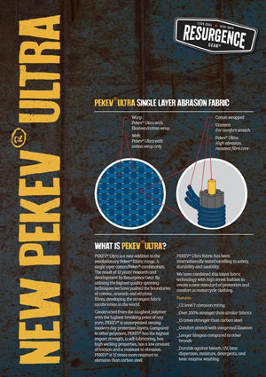 Resurgence Gear Inc. - Resurgence Gear® New Wave PEKEV Ultra Single Layer Protective Motorcycle Jeans - Men's Trousers - Salt Flats Clothing