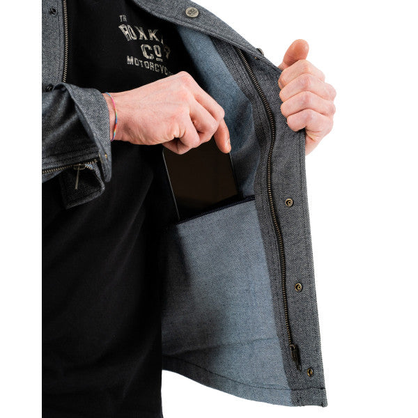 Rokker Boston Rider Shirt - Grey - Salt Flats Clothing