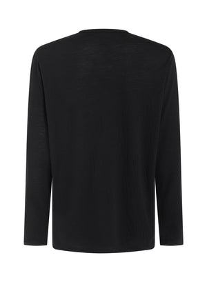 Belstaff Long Sleeve Men's  Merino Base Layer - Black - Salt Flats Clothing