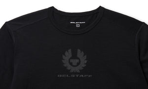 Belstaff Long Sleeve Men's  Merino Base Layer - Black - Salt Flats Clothing