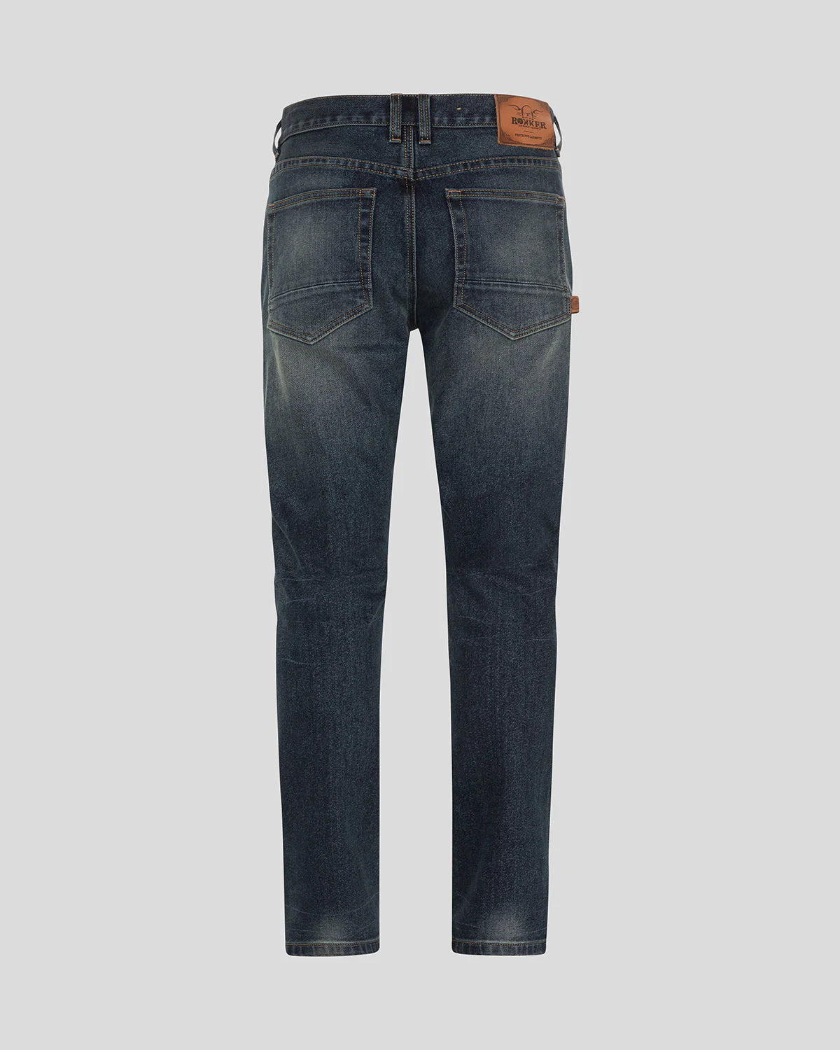 Rokker Rokkertech Legend Straight Men's Motorcycle Jeans - Dark Blue - Salt Flats Clothing