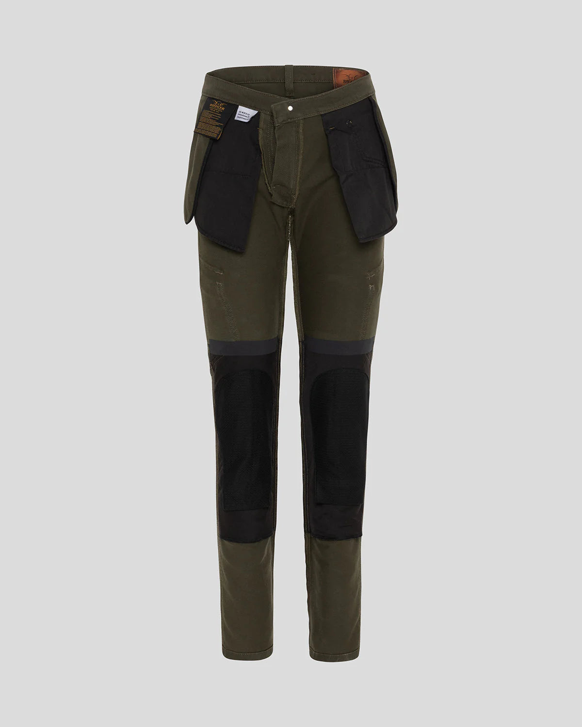 Rokker Cargo Slim Men's Motorcycle Trousers - Olive - Salt Flats Clothing