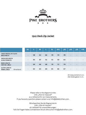 Pike Brothers 1942 Deck Zip Jacket - Dark Blue