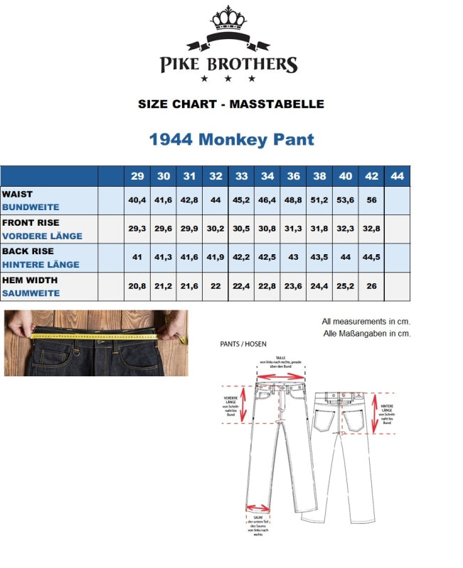 Pike Brothers 1944 Monkey Trouser - Olive - Salt Flats Clothing