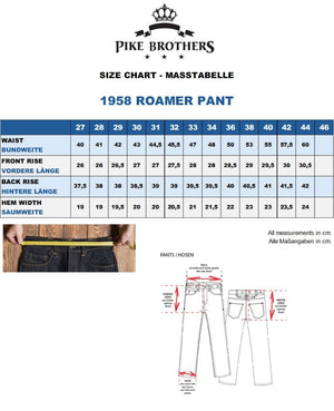 Pike Brothers 1958 Roamer Jeans 15oz - Salt Flats Clothing