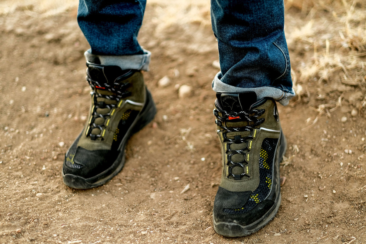 Stylmartin Vertigo Air Adventure Boot Motorcycle Boots in Mud