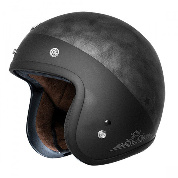 Origine Primo 22.06 Open Face Helmet - Rocker Matt Silver - Salt Flats Clothing