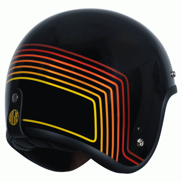 Origine Primo 22.06 Open Face Helmet - Sunrise Red/Black Gloss - Salt Flats Clothing
