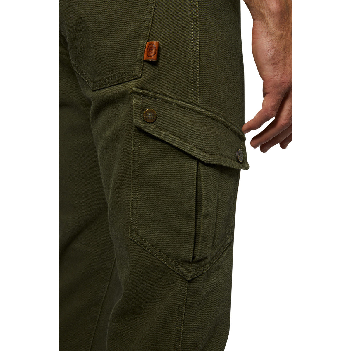 Rokker Cargo Slim Men's Motorcycle Trousers - Light Olive - Salt Flats Clothing