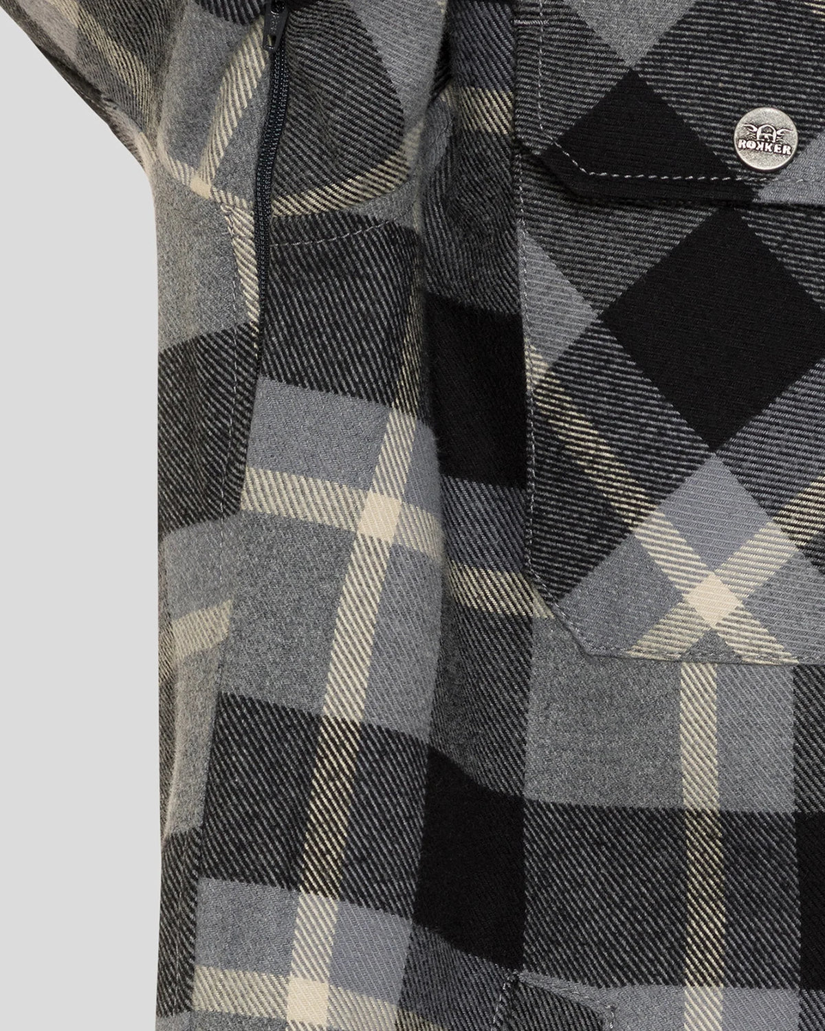 Rokker Memphis Rider Shirt - Grey - Salt Flats Clothing