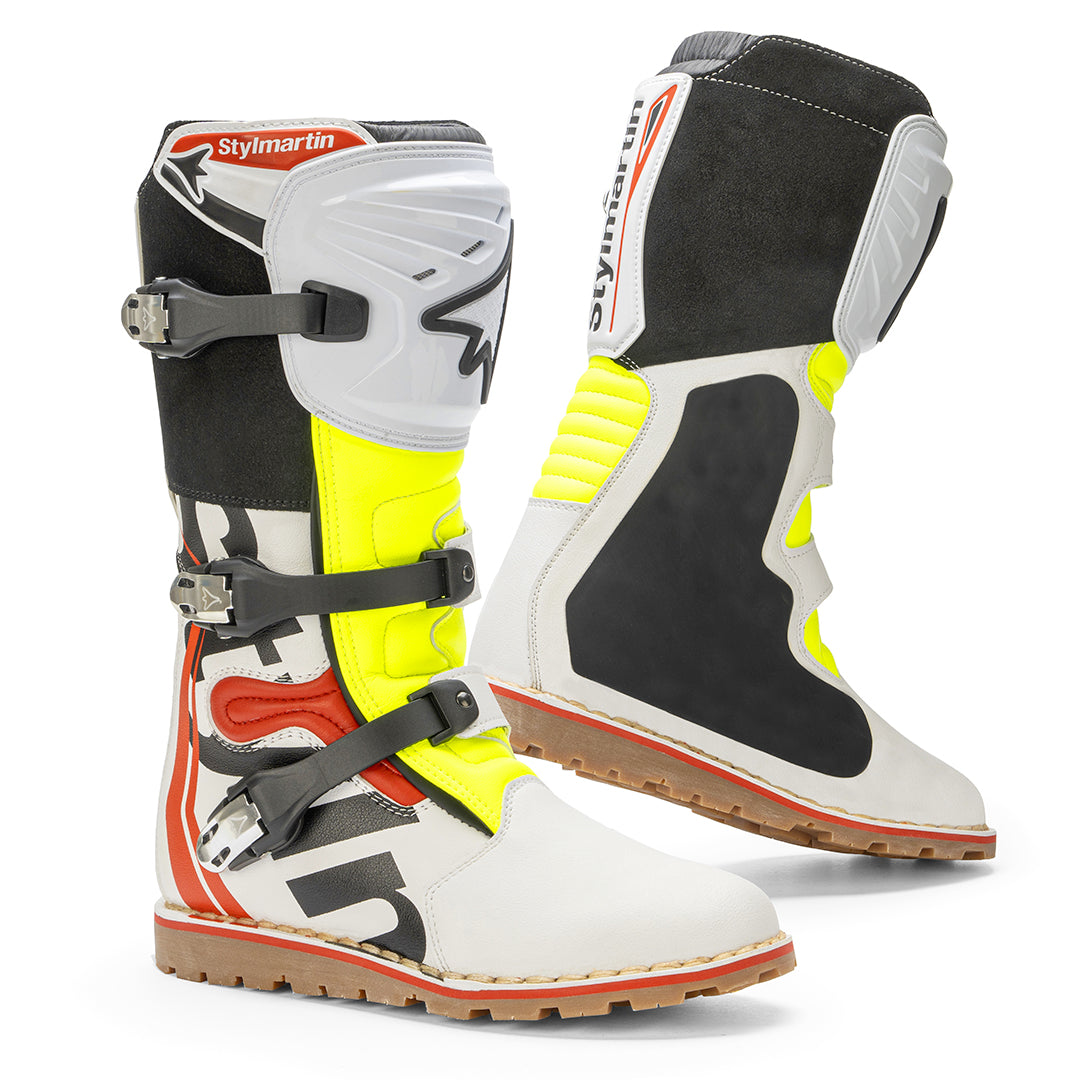 Stylmartin Impact Pro2 Air Off Road Boots - White - Salt Flats Clothing